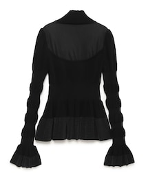 FETICO（フェティコ）の「STRIPE KNIT PEPLUM SWEATER（）」 - WEAR