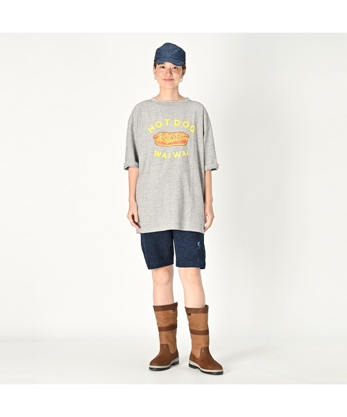 関税送料込み★【as\"on】24fw WISH RIBBED BUTTON TEE リブケーブル金ボタンニット【洗濯機OK】（ニット/セーター