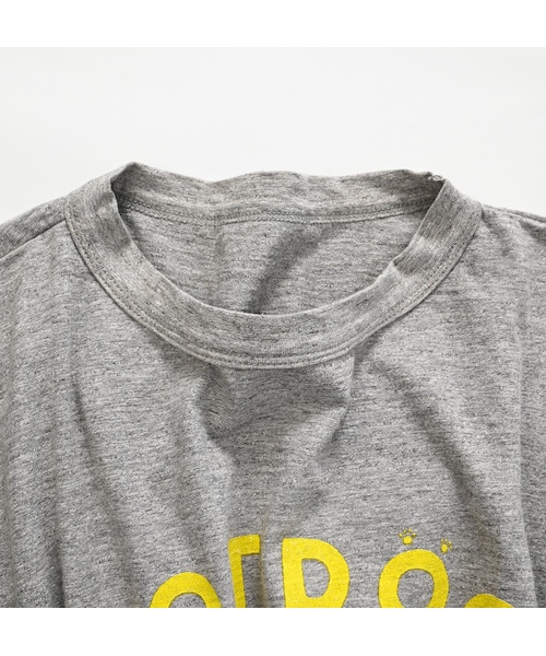 フォーティファイブアール 45R WAIWAI ホットドックべタッチプリントの90845星Tシャツ 半袖カットソー グレー サイズ：0 45R(フォーティファイブアール) WAIWAI ホットドックべタッチ