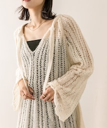 mystic | 【3色展開】シャイニーモヘアライクニット(ニット/セーター)
