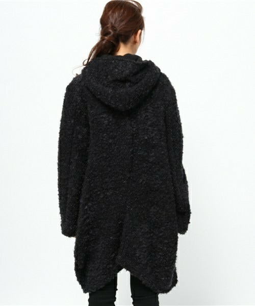 gomme（ゴム）の「ウェイブフードコート（その他アウター）」 - WEAR