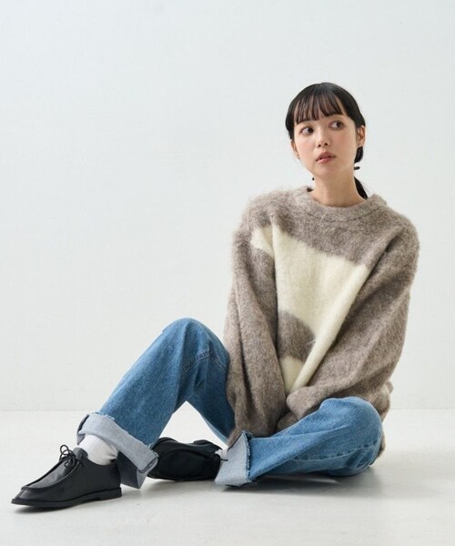 FREAK'S STORE（フリークスストア）の「【送料無料】マーブル ブークレ シャギープルオーバー【予約商品】（その他・レディース・ベージュ/ピンク/ブルーグリーン・FREE）」の8枚目の写真