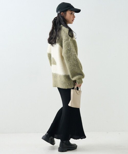 FREAK'S STORE（フリークスストア）の「【送料無料】マーブル ブークレ シャギープルオーバー【予約商品】（その他・レディース・ベージュ/ピンク/ブルーグリーン・FREE）」の3枚目の写真