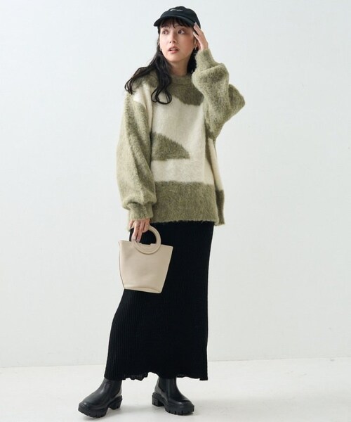 FREAK'S STORE（フリークスストア）の「【送料無料】マーブル ブークレ シャギープルオーバー【予約商品】（その他・レディース・ベージュ/ピンク/ブルーグリーン・FREE）」の4枚目の写真