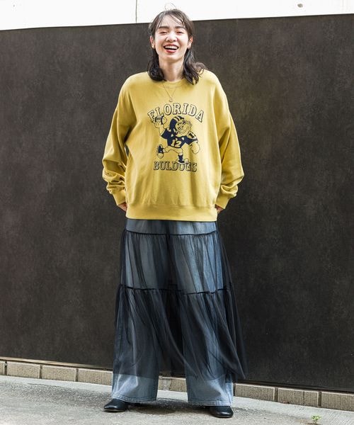 BAYFLOW（ベイフロー）の「チュールティアードスカート（スカート・レディース・オフホワイト11/スモークグレー16/ブラック19・F）」の4枚目の写真