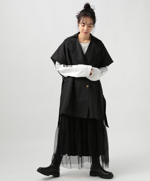 BAYFLOW（ベイフロー）の「チュールティアードスカート（スカート・レディース・オフホワイト11/スモークグレー16/ブラック19・F）」の18枚目の写真