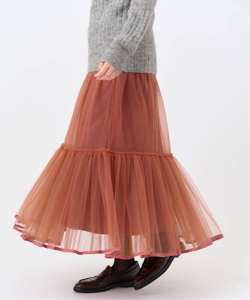 IENA イエナ　 TAボンディングスカート 38 M オレンジレッド IENA イエナ TAボンディングスカート 38 M オレンジレッド