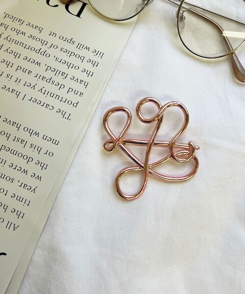 Lattice(Lattice)の「ニュアンスメタルブローチ(ブローチ/コサージュ・レディース・ゴールド/シルバー/ピンクベージュ/ブラウン・0)」の3枚目の写真