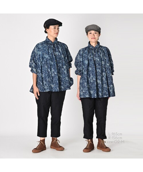 45R（フォーティファイブアール）の「秋の実プリントのくしゅくしゅ