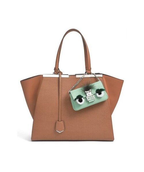 FENDI（フェンディ）の「Fendi 'Micro Monster' Leather & Genuine Mink Fur Baguette（バッグ・レディース・Azalea/ Plum/Green Water/ Caper/White/ Nirvana）」の3枚目の写真