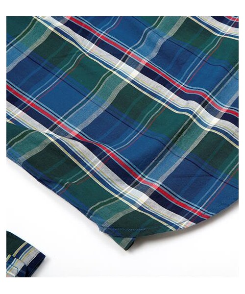 grn(ジーアールエヌ)の「對色格紋襯衫(その他・メンズ・紅/藍・S/M/L)」の9枚目の写真