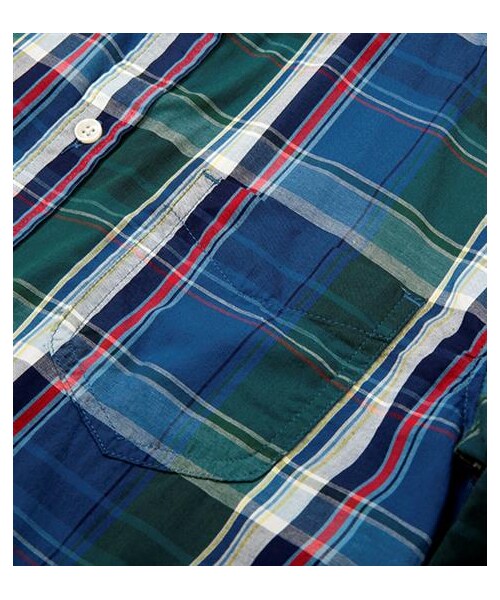 grn(ジーアールエヌ)の「對色格紋襯衫(その他・メンズ・紅/藍・S/M/L)」の8枚目の写真