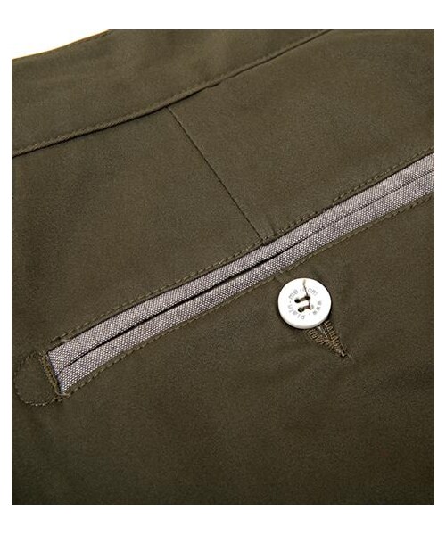 plain-me(プレインミー)の「棉織彈性卡其九分褲(パンツ・メンズ・卡其/軍綠/黑・S/M/L)」の12枚目の写真