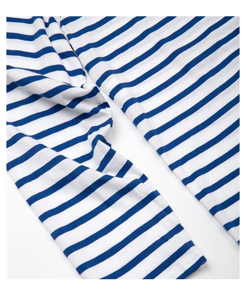 SAINT JAMES(セントジェームス)の「Fujin x SaintJames Minquiers 10長袖條T(その他・メンズ・藍白・XS/S/M)」の4枚目の写真