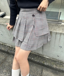 one after another NICE CLAUP | アシンメトリープリーツスカート(スカート)