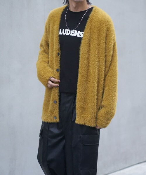 COLONY 2139（コロニートゥーワンスリーナイン）の「【9.9(土)12:00販売開始】テックシャギーカーディガン（カーディガン/ボレロ・メンズ・ブラック/イエロー/パープル・M/L）」の3枚目の写真