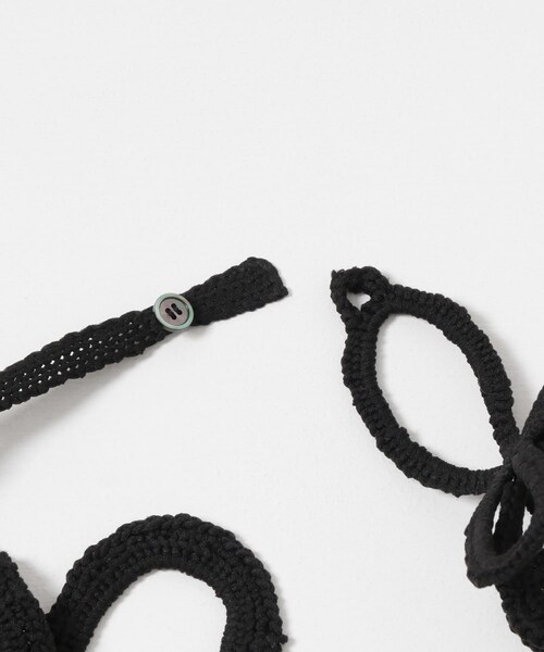 トップス RUMCHE Flower Bond Yarn Harness / black RUMCHE（ラムシェ）の「RUMCHE Flower Bond Yarn Harness（）」 - WEAR