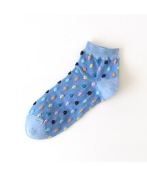 靴下屋 | カラフルフロートドット柄ショートソックス(レッグウェア)