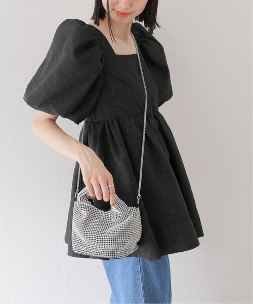 U by SPICK&SPAN(ユーバイスピックアンドスパン)の「≪追加予約≫ Rihann Mini Handle Bag3(バッグ・シルバー/(093)/フリー/在庫あり)」の7枚目の写真