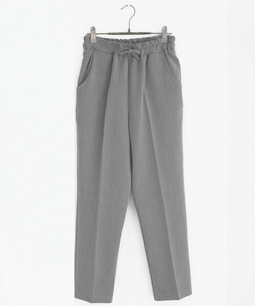 DHOLIC（ディーホリック）の「ウエスト紐ストレートイージーパンツ（その他パンツ・レディース・ブルートーン/アイボリー/ブラック/サーモンピンク/グレー/ワイン・free）」の4枚目の写真