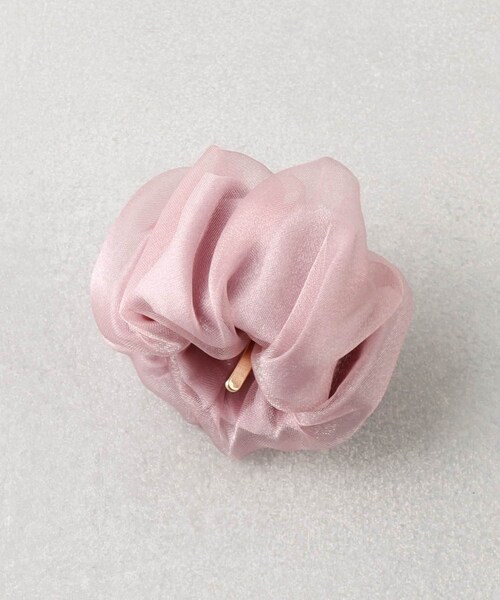 3coins（3coins）の「クシュクシュチュールロールカフ（ヘアアクセサリー・レディース・グレー/ピンク/ブラック・0）」の3枚目の写真