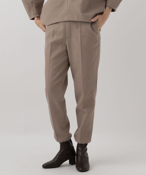 Elura（エルーラ）の「ウールライクジョガーパンツ（その他・ホワイト02/チャコール18/モカ56・M/L）」の3枚目の写真