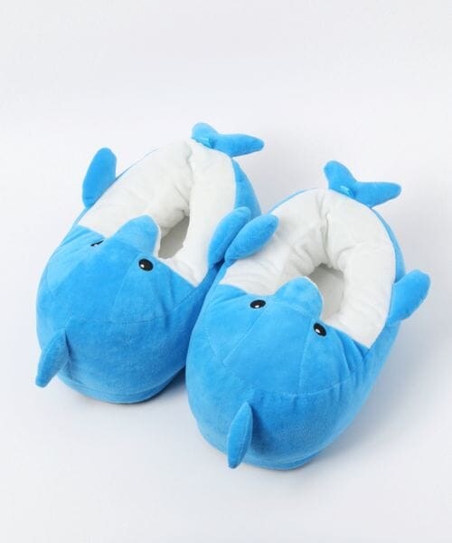 FOREVER 21（フォーエバー トゥエンティーワン）の「イルカルームシューズ（アンダーウェア・レディース・ブルー80・S/M/L）」の2枚目の写真