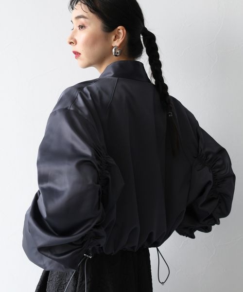 HARE（ハレ）の「ソデギャザースタンドブルゾン（）」 - WEAR