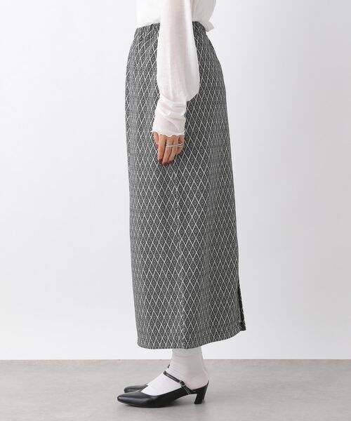 LEPSIM(レプシィム)の「カットジャガードナロースカート(スカート・レディース・ライトグレー15/ブラウン55/グリーン75・FREE SIZE)」の19枚目の写真