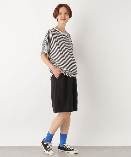 LEPSIM(レプシィム)の「マタニティ/リネンライクタックハーフパンツ(その他・レディース・ブラック09/ベージュ52・FREE SIZE)」の9枚目の写真