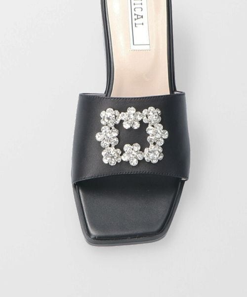 NICAL（ニカル）の「スクエアビジューミュールサンダル/34215（）」 - WEAR