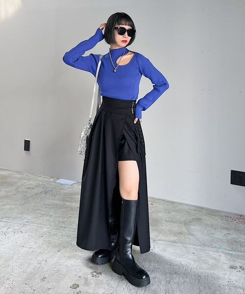 PAGEBOY(ページボーイ)の「ピッタミニカットアウトTOPS(トップス・オフホワイト05/ブラック09/ブルー85・F)」の22枚目の写真