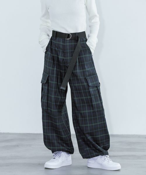 PAGEBOY チェックカーゴパンツ PAGEBOY（ページボーイ）の「チェックカーゴパンツ（カーゴ
