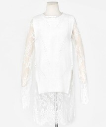 DHOLIC | ニットベストレイヤードシースルーワンピース(ワンピース)