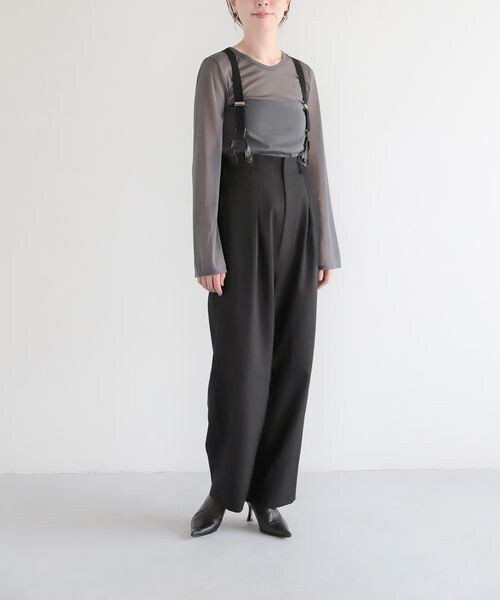 グラムリップス　サスペンダー　パンツ glamb（グラム）の「Suspender Raw Denim / サスペンダーロウデニム