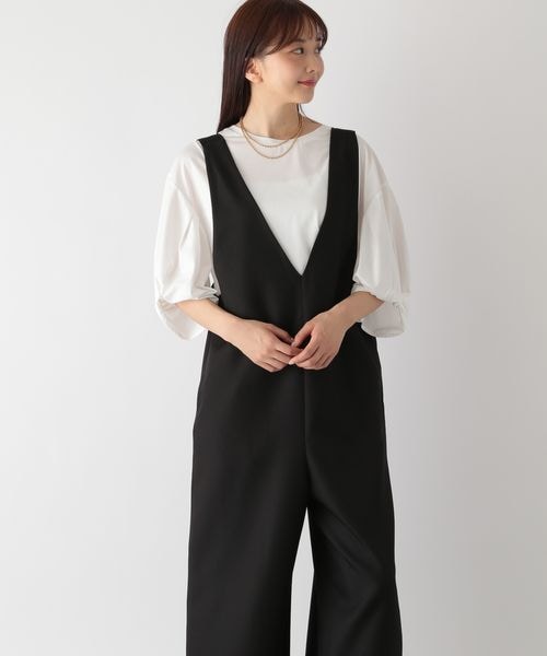 【新品未使用】みわたらさん企画　サロペット 楽天市場】サロペット レディース ロング ボトムス 無地