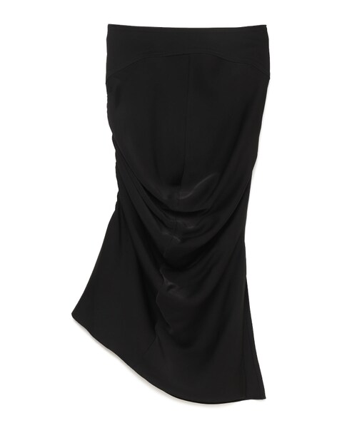 FETICO SATIN DRAPED SKIRT