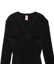 トップス FETICO/ JACQUARD JERSEY PANELED BODYSUIT jj1360-01_1.jpg