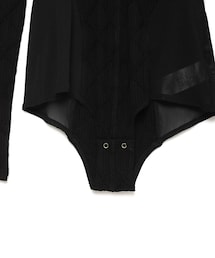 トップス FETICO/ JACQUARD JERSEY PANELED BODYSUIT FETICO（フェティコ）の「JACQUARD JERSEY PANELED BODYSUIT