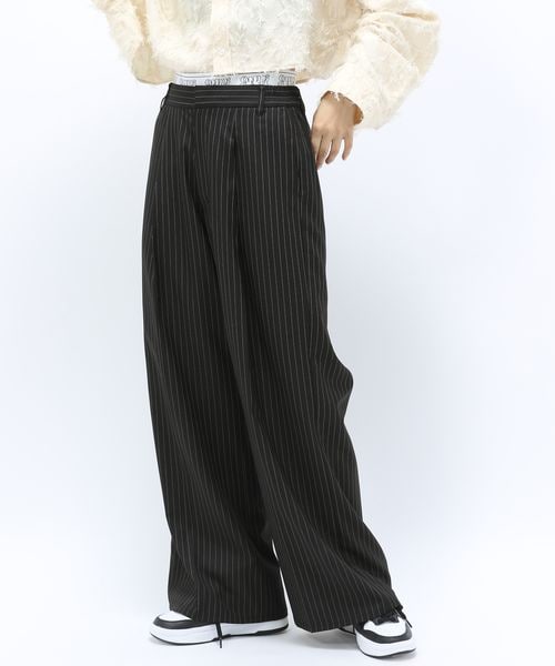 Anui/ロゴレイヤードスラックス