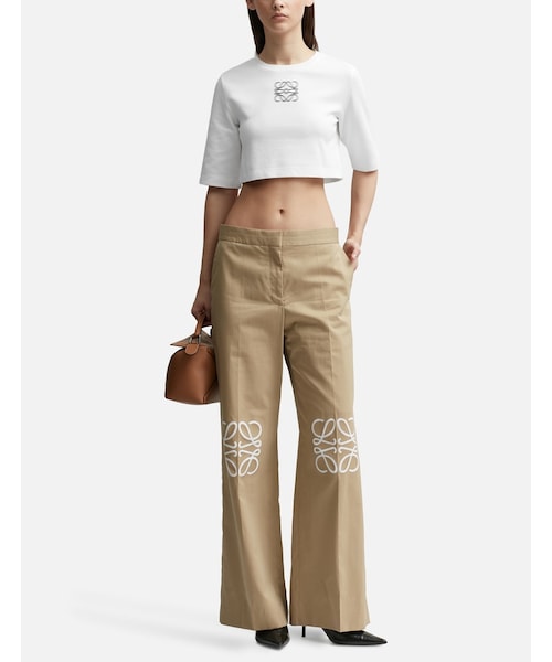 LOEWE（ロエベ）の「Anagram Cropped T-shirt（）」 - WEAR