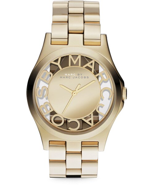 Marc by Marc Jacobs(マークバイマークジェイコブス)の「MARC by Marc Jacobs Yellow Golden Mirror Watch(アナログ腕時計・レディース・GOLD)」の1枚目の写真