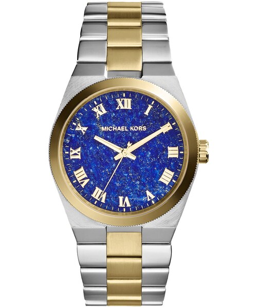 MICHAEL KORS(マイケルコース)の「Michael Kors Mid-Size Channing Silver Color/Golden Stainless Steel Three-Hand Watch(アナログ腕時計・レディース・GOLD)」の1枚目の写真