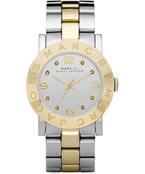 Marc by Marc Jacobs(マークバイマークジェイコブス)の「MARC by Marc Jacobs Amy Two-Tone Watch, Stainless Steel/Yellow Golden(アナログ腕時計・レディース・SILVER W/ GOLD)」の1枚目の写真