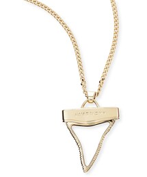 GIVENCHY | Givenchy Golden Shark Tooth Necklace, White, 36"(ネックレス)