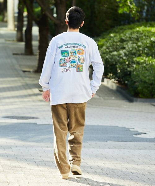COLEMAN(コールマン)の「別注 リドワッペン バックプリント L/S TEE(その他・メンズ・ホワイト/グレー/チャコールグレー/ダークブラウン・M)」の5枚目の写真