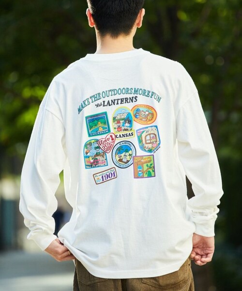 COLEMAN(コールマン)の「別注 リドワッペン バックプリント L/S TEE(その他・メンズ・ホワイト/グレー/チャコールグレー/ダークブラウン・M)」の1枚目の写真