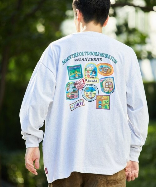 COLEMAN(コールマン)の「別注 リドワッペン バックプリント L/S TEE(その他・メンズ・ホワイト/グレー/チャコールグレー/ダークブラウン・M)」の6枚目の写真