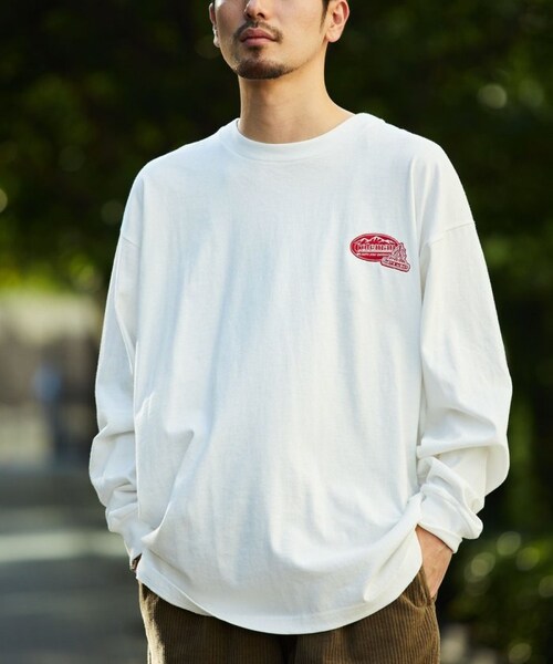 COLEMAN(コールマン)の「別注 ランタンアイコン バックプリント L/S TEE(その他・メンズ・ホワイト/グレー/チャコールグレー/ダークブラウン・M)」の1枚目の写真