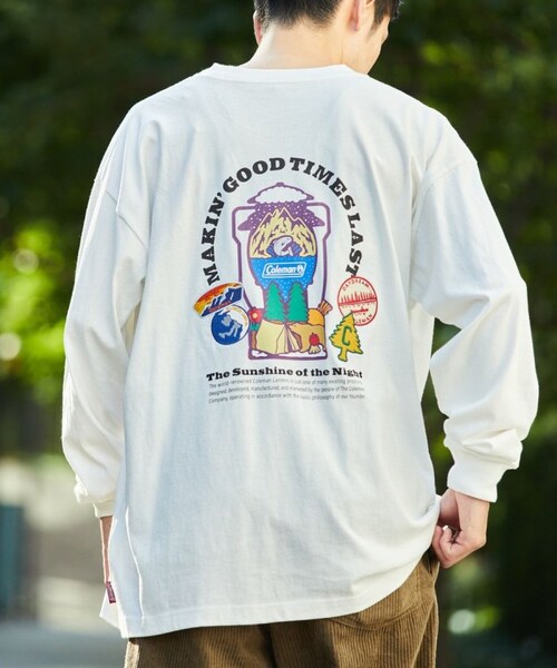 COLEMAN(コールマン)の「別注 ランタンアイコン バックプリント L/S TEE(その他・メンズ・ホワイト/グレー/チャコールグレー/ダークブラウン・M)」の2枚目の写真